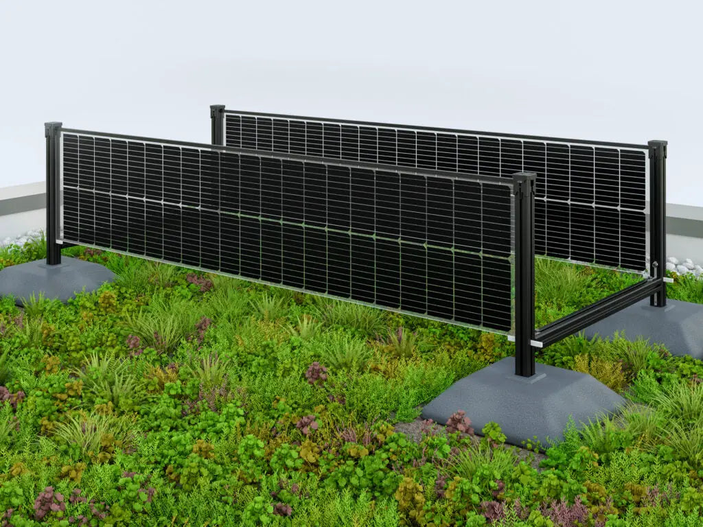 SOLYCO SOLon Solarzaun & Gründach-Set Balkonkraftwerke von BalkonSolar Deutschland GmbH