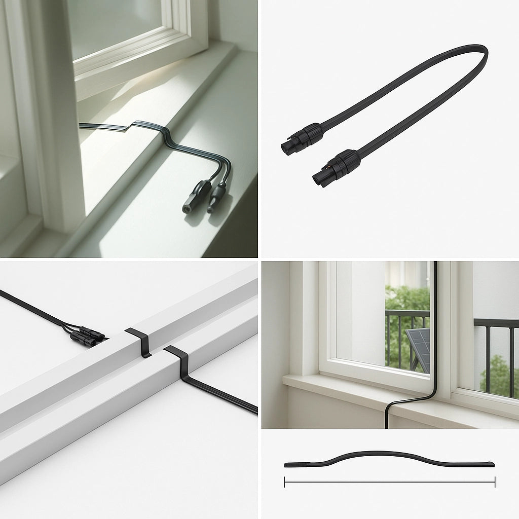 Original CLIMATOS® Solar Flachkabel (2x 50cm)