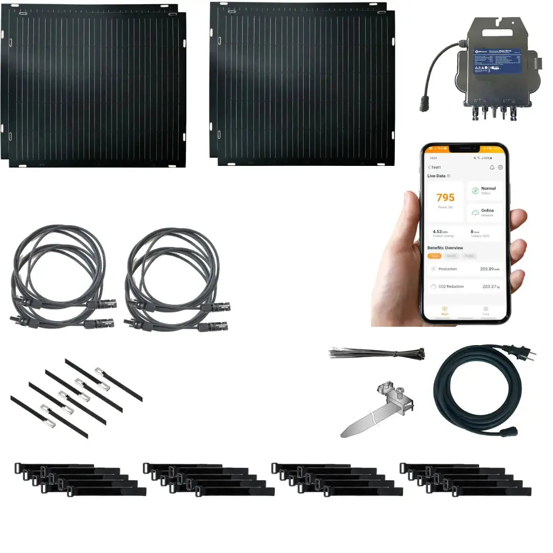 Balkonkraftwerk AIR mit Anker SOLIX Solarbank PRO 2 - Leichte Balkonkraftwerke | BalkonSolar Deutschland