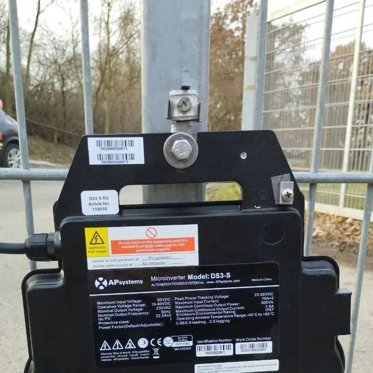 Wechselrichter-Halterung kompatibel APsystems - Leichte Balkonkraftwerke | BalkonSolar Deutschland