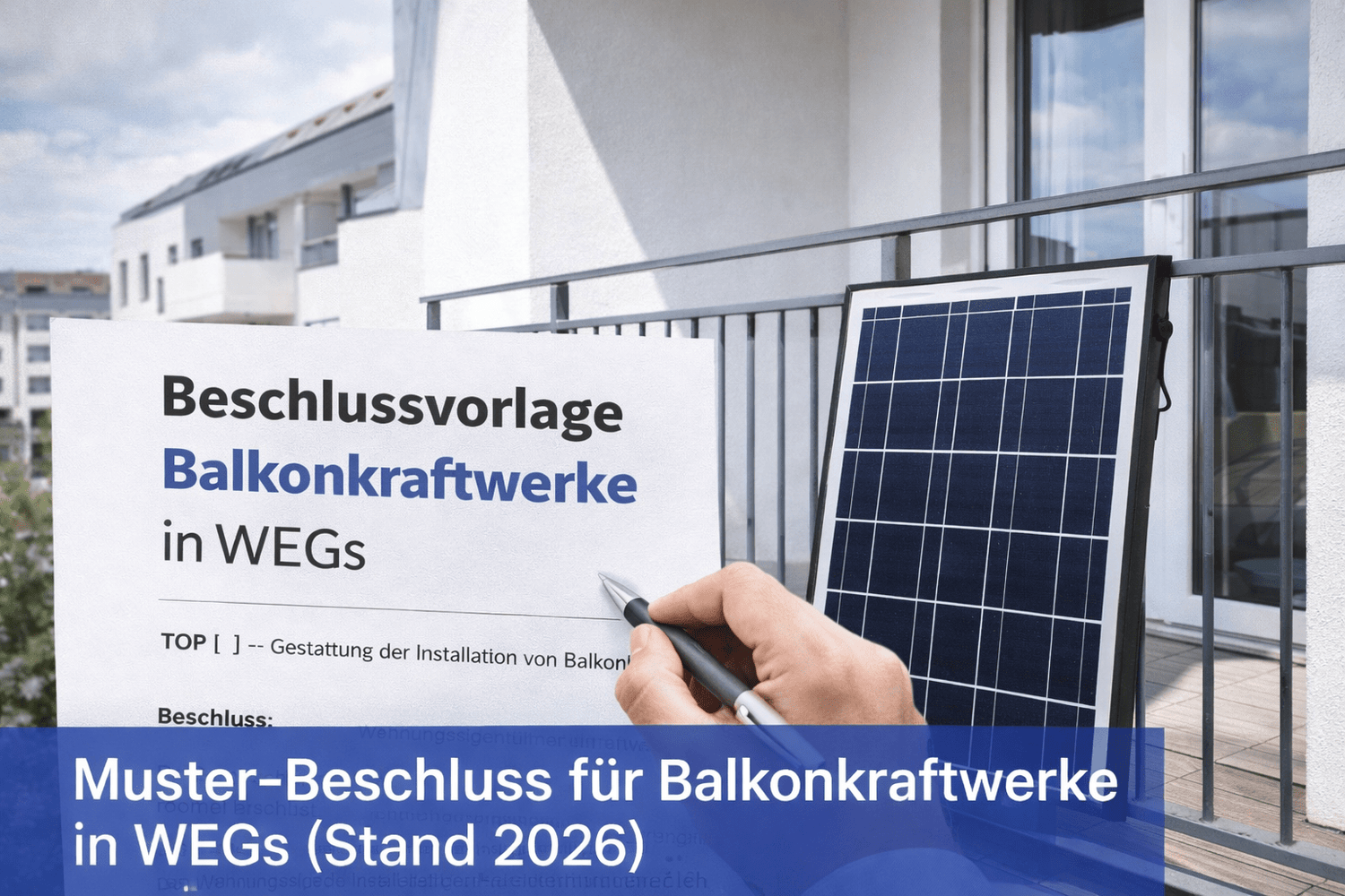 Muster Antrag Balkonkraftwerk Eigentümerversammlung - Leichte Balkonkraftwerke | BalkonSolar Deutschland