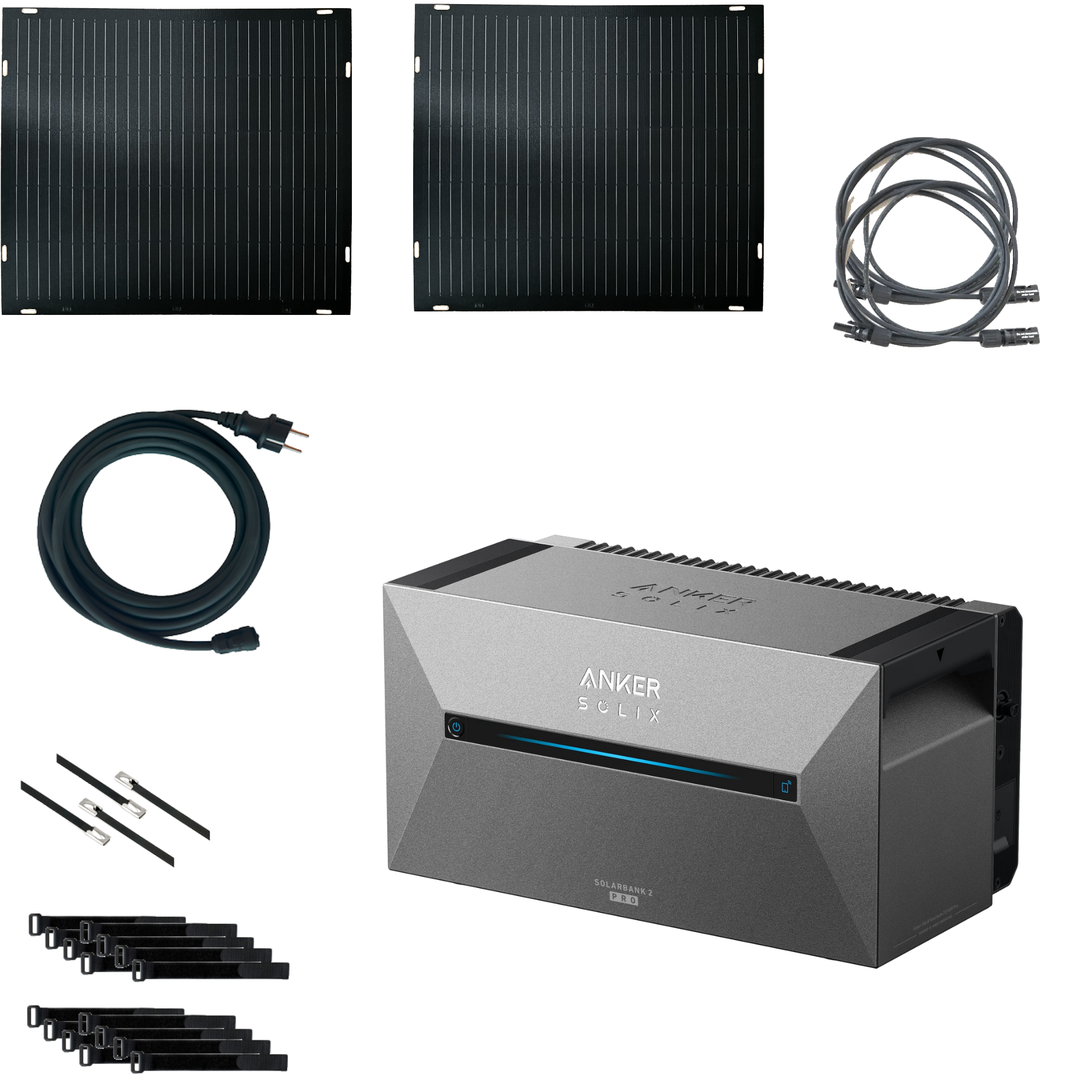 Balkonkraftwerk AIR mit Anker SOLIX Solarbank PRO 2