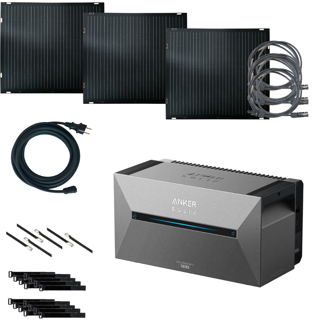 Balkonkraftwerk AIR mit Anker SOLIX Solarbank PRO 2